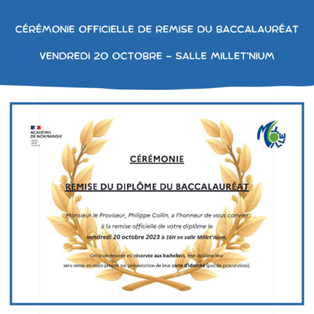 Remise de diplôme