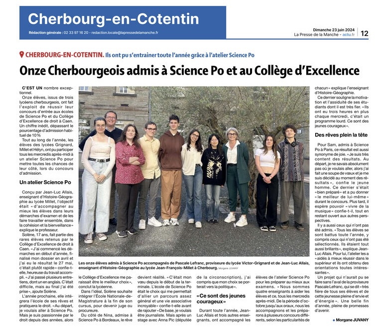 2024 Article Presse de la Manche