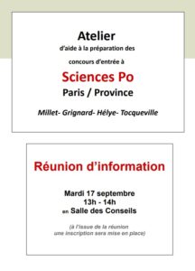 Réunion atelier Sciences Po