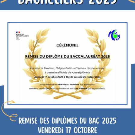 Cérémonie officielle de remise du baccalauréat