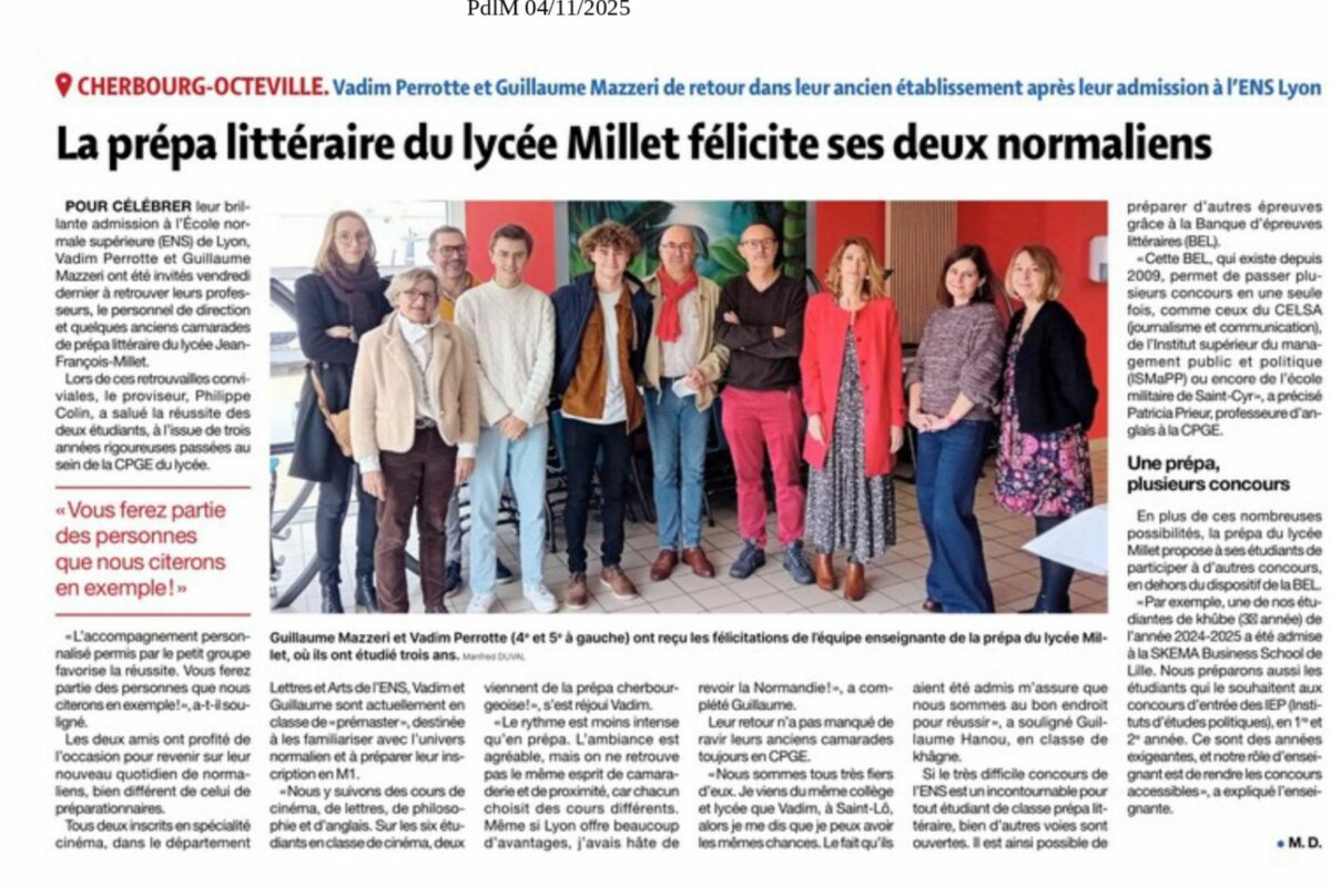 Presse de la Manche 4 novembre 2025